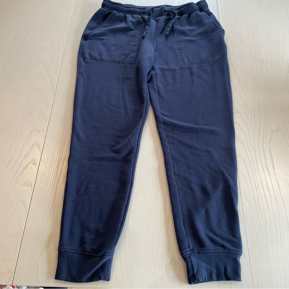 Quince SuperSoft Fleece Joggers (Navy) Tencel Modal Soft - Small - Picture 3 of 9